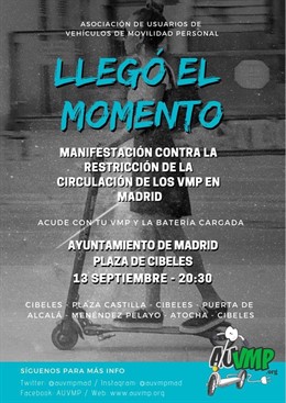 Manifestación patinetes eléctricos