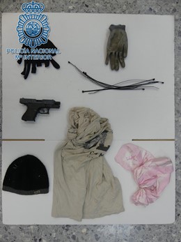 Material intervenido por la Policía Nacional