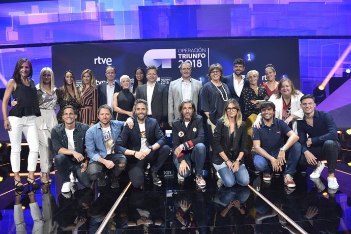 Presentador, jurat i professors d'Operación Triunfo 2018