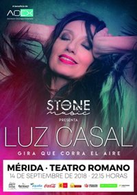 La fuerte tormenta caída en Mérida obliga a suspender el concierto de Luz Casal en el Teatro Romano