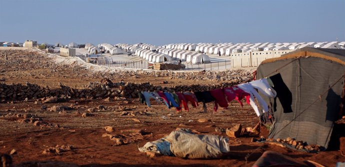 Campo de desplazados sirios en Atimah, Idlib