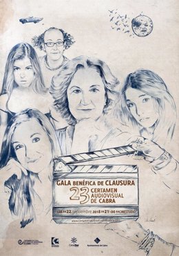 Cartel del Certamen Nacional de Creación Audiovisual de Cabra