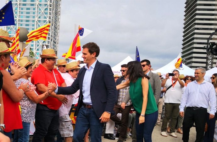 El líder de Cs, Albert Rivera, a Barcelona