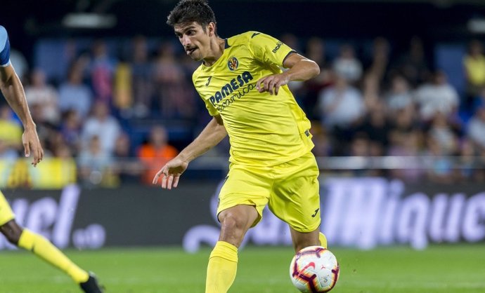Gerard Moreno, durante un partido liguero del Villarreal.
