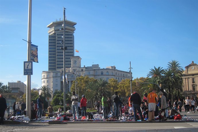 Top manta en Barcelona