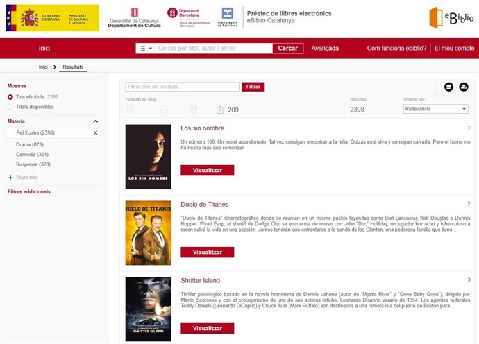 Captura del web eBiblioCat