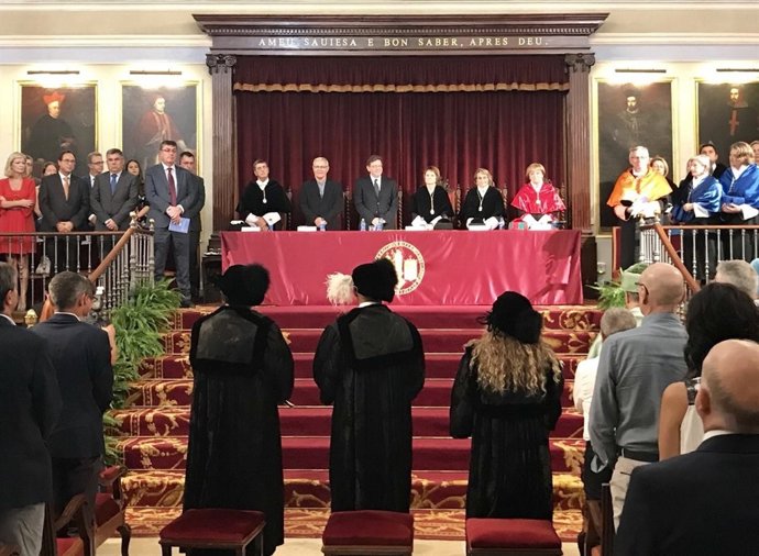 Acto de inici de curso en la UV