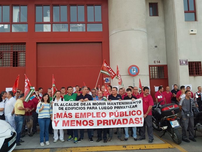 Protesta de la plantilla