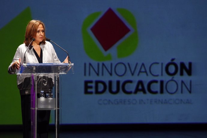 Mayte Pérez en el congreso de Innovación en Educación.