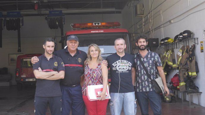 Visita al parque de bomberos de Pino Montano