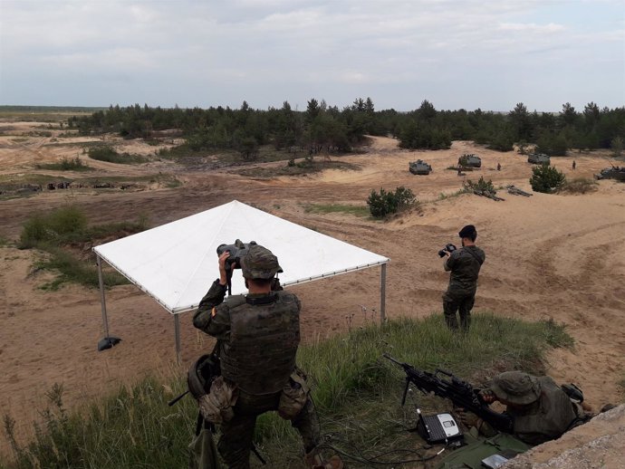 Militares españoles en Letonia