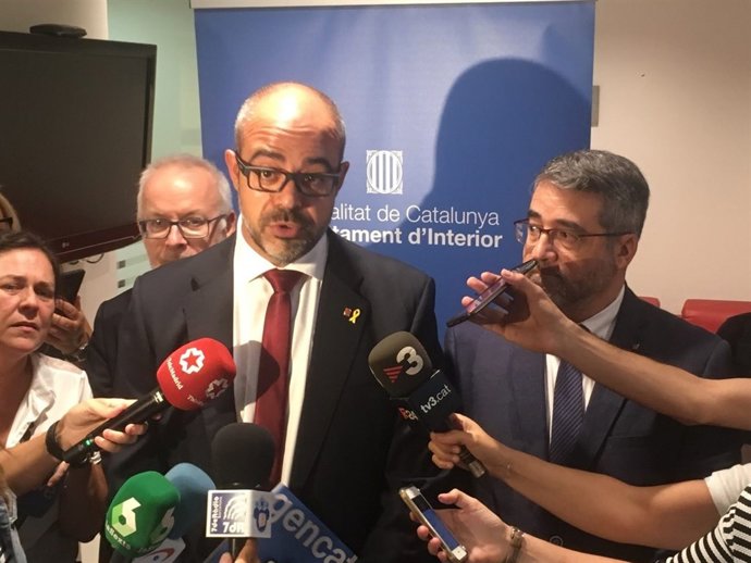 El conseller d'Interior Miquel Buch i el dtor gral de Mossos Andreu Martinez
