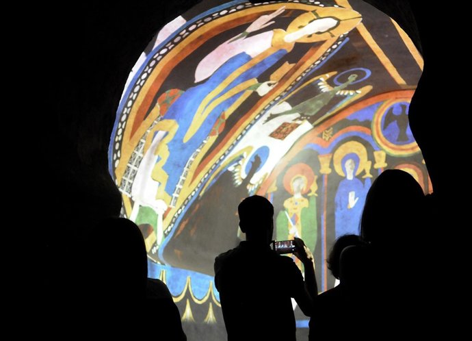 Mapping de los frescos de Santa Coloma, en Andorra