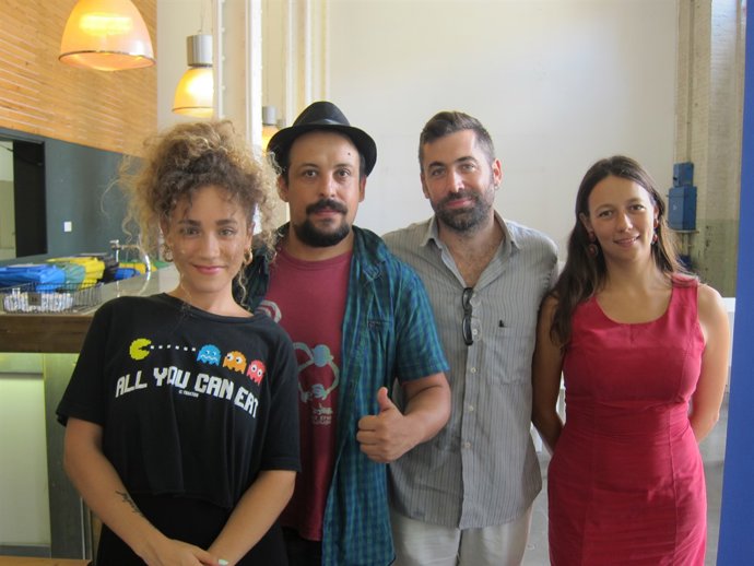 Dani Granados i els artistes Bakanoa i Lauren Nine