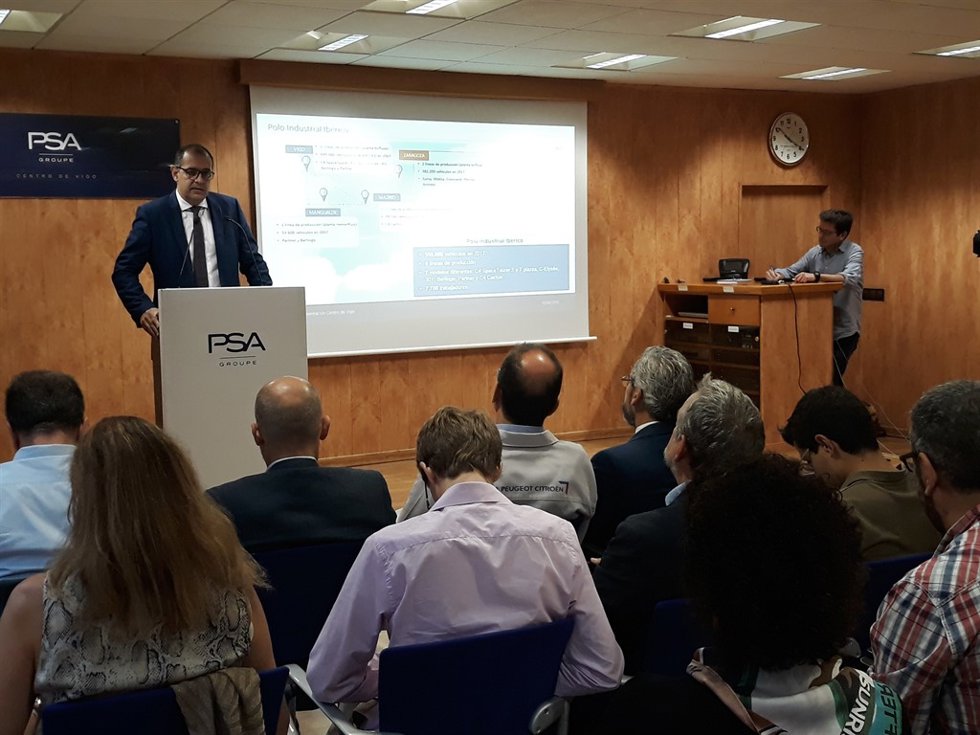 El director de PSA en Vigo y director del Polo Ibérico, Fréderic Puech