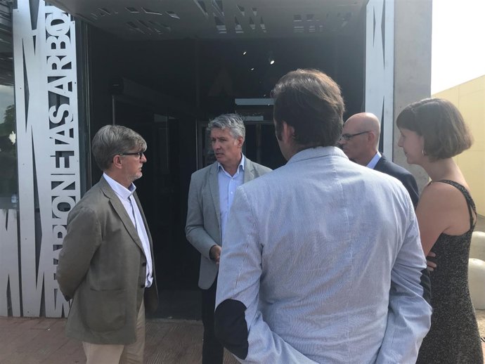 El alcalde con el presidente de la Asociación Nacional de Parques y Jardines