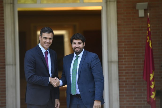 Pedro Sánchez i Fernando López Miras
