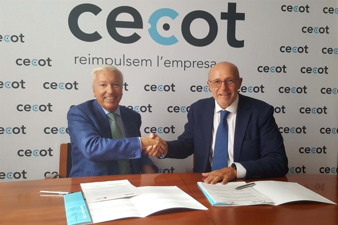 El director general de la MWCapital, Carlos Grau, i el president de la Cecot