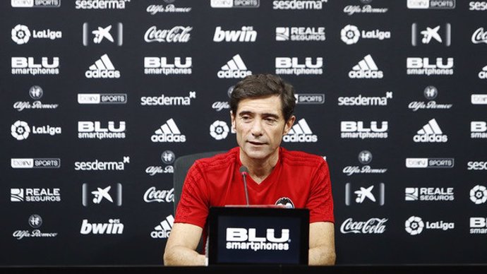 El entrenador del Valencia CF, Marcelino García Toral