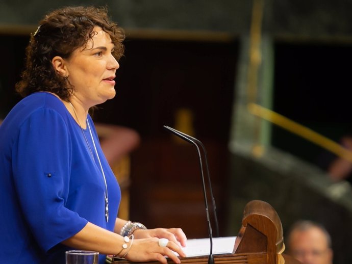 Patricia Blanquer, diputada del PSOE, ante el Pleno del Congreso