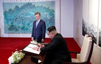 Kim y Moon firman un acuerdo tras la cumbre celebrada en Pyongyang