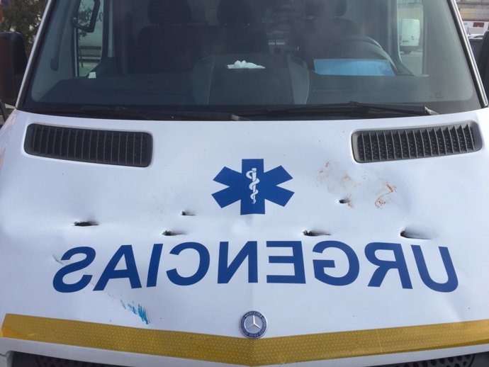 Ambulancia con agresión urgencias sanidad