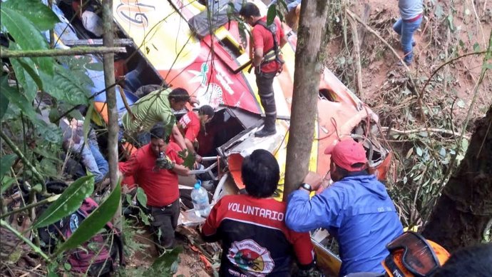 Accidente de tráfico entre Loja y Balsas, Ecuador