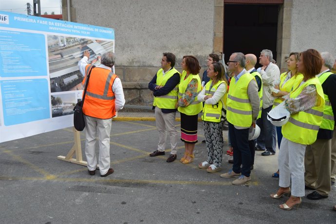 Visita a las obras de la estación intermodal en Ourense