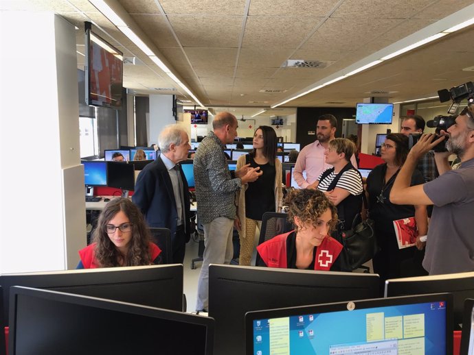 Inés Arrimadas (Cs) en la Cruz Roja