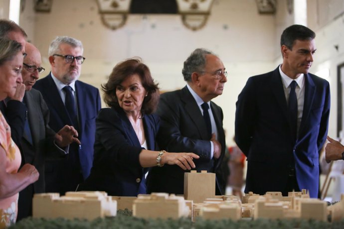 El presidente del Gobierno visita las obras de ampliación del Museo del Prado en