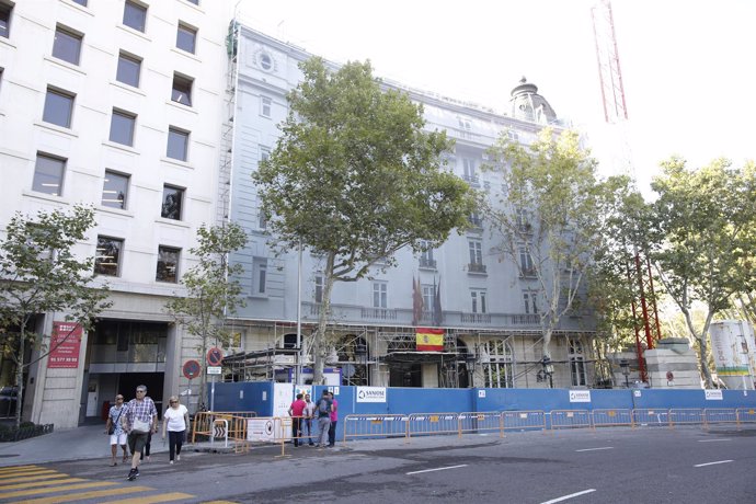 Estado del hotel Ritz de Madrid tras el derrumbe del martes