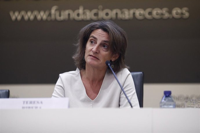 La ministra de Transición Ecológica, Teresa Ribera, interviene en la clausura de