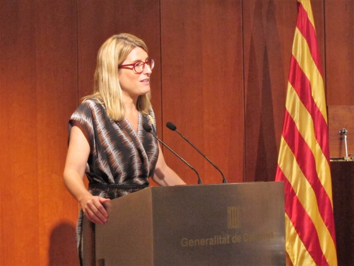 La consellera Artadi durant el Tercer Congrés Català de Cuina