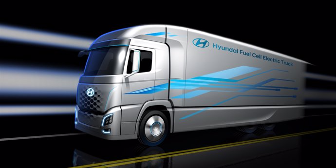 Camión con pila de combustible de hidrógeno de Hyundai