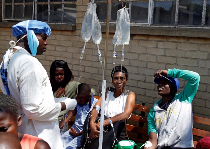 Centro contra el cólera en Harare