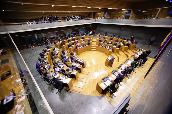 Sesión del pleno del Parlamento de Navarra