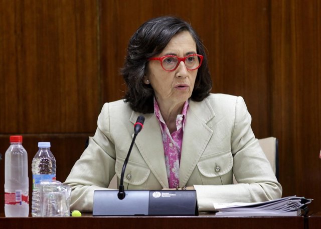 La consejera de Justicia e Interior, Rosa Aguilar, en comisión parlamentaria