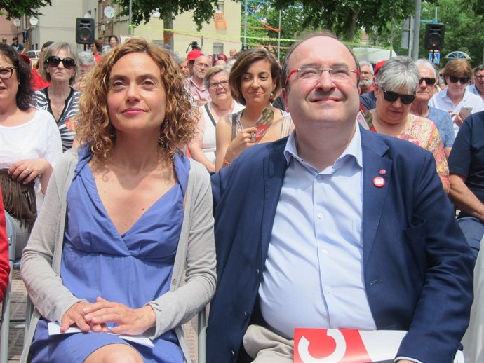 Meritxell Batet i Miquel Iceta, PSC (Arxiu)