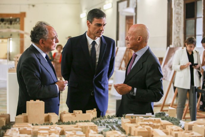 El president del Govern visita les obres d'ampliació del Museu del Prat en