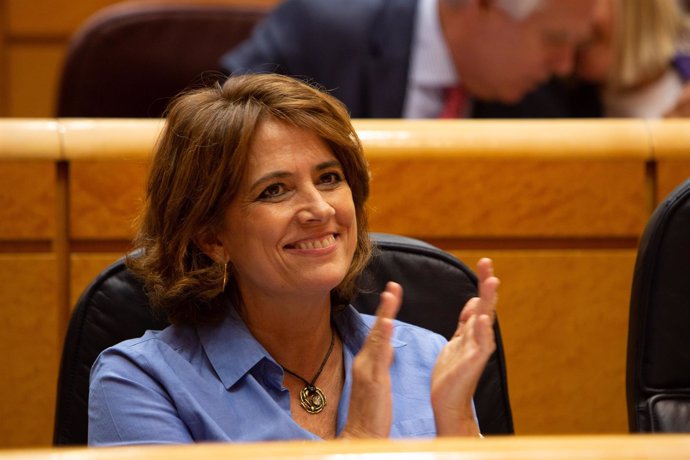 La ministra de Juscicia Dolores Delgado en el Senado 