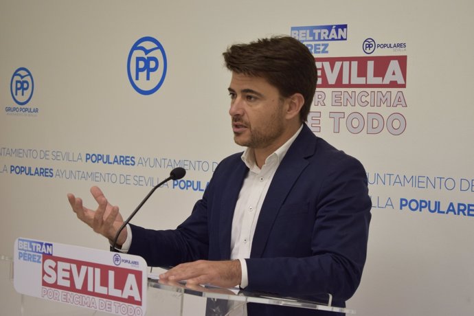 El portavoz del PP en Sevilla, Beltrán Pérez