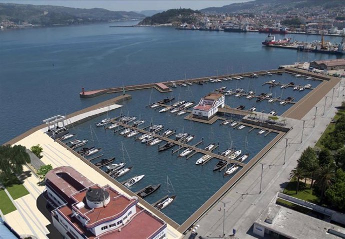Parte del puerto de Vigo