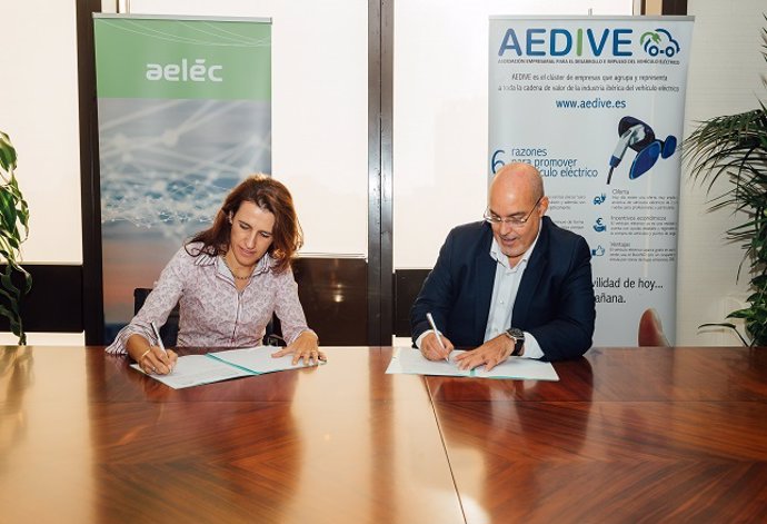 Arturo Pérez de Lucia (Aedive) y Paloma Sevilla (Aeléc)