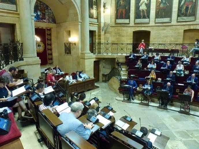 Pleno en Juntas Generales de Bizkaia (Gernika). Imagen de archivo