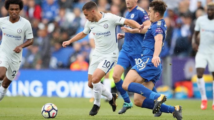Hazard (Chelsea) contra el Leicester