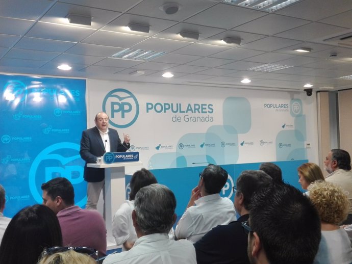 El presidente del PP de Granada, Sebastián Pérez.