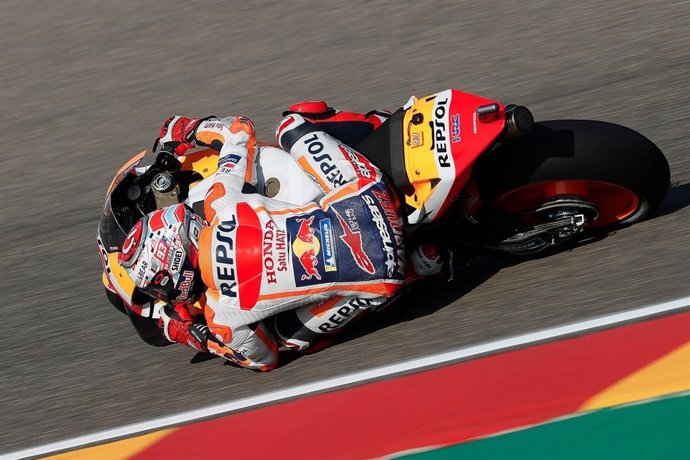 Marc Márquez durante los entrenamientos libres