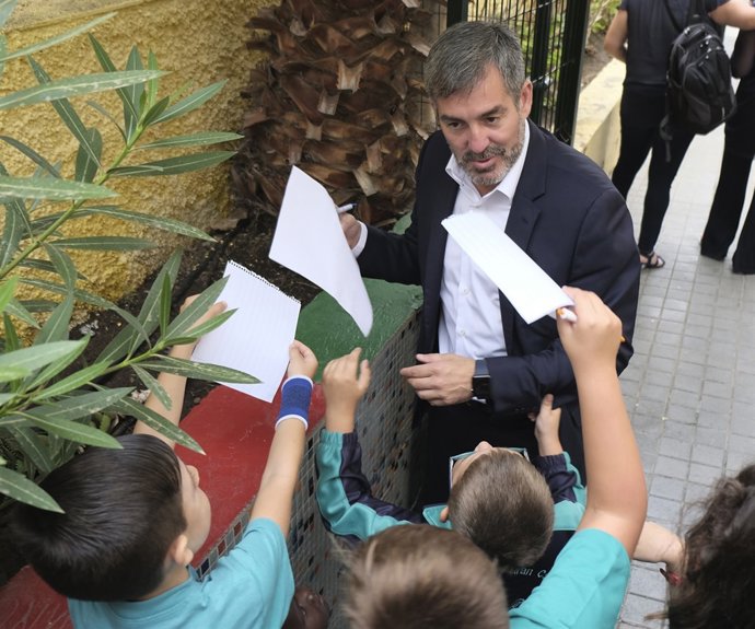 El presidente del Gobierno de Canarias, Fernando Clavijo