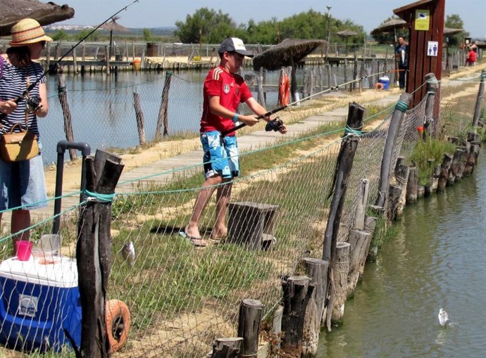 Pesca en Salinas del Astur. 