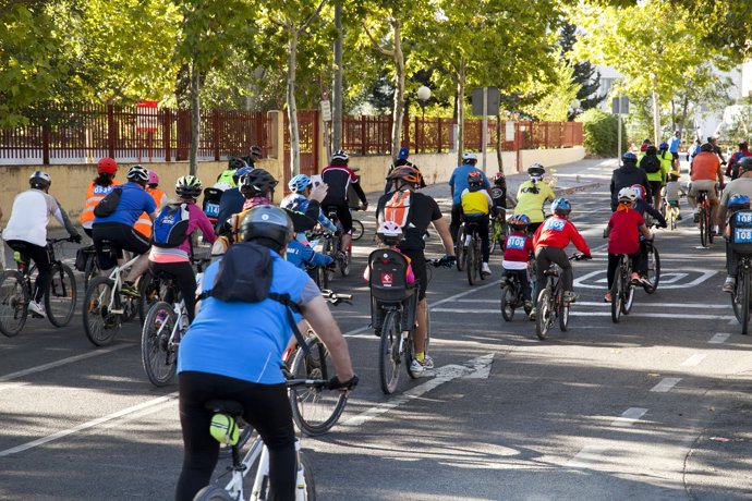 Fiesta de la bicicleta en Leganés